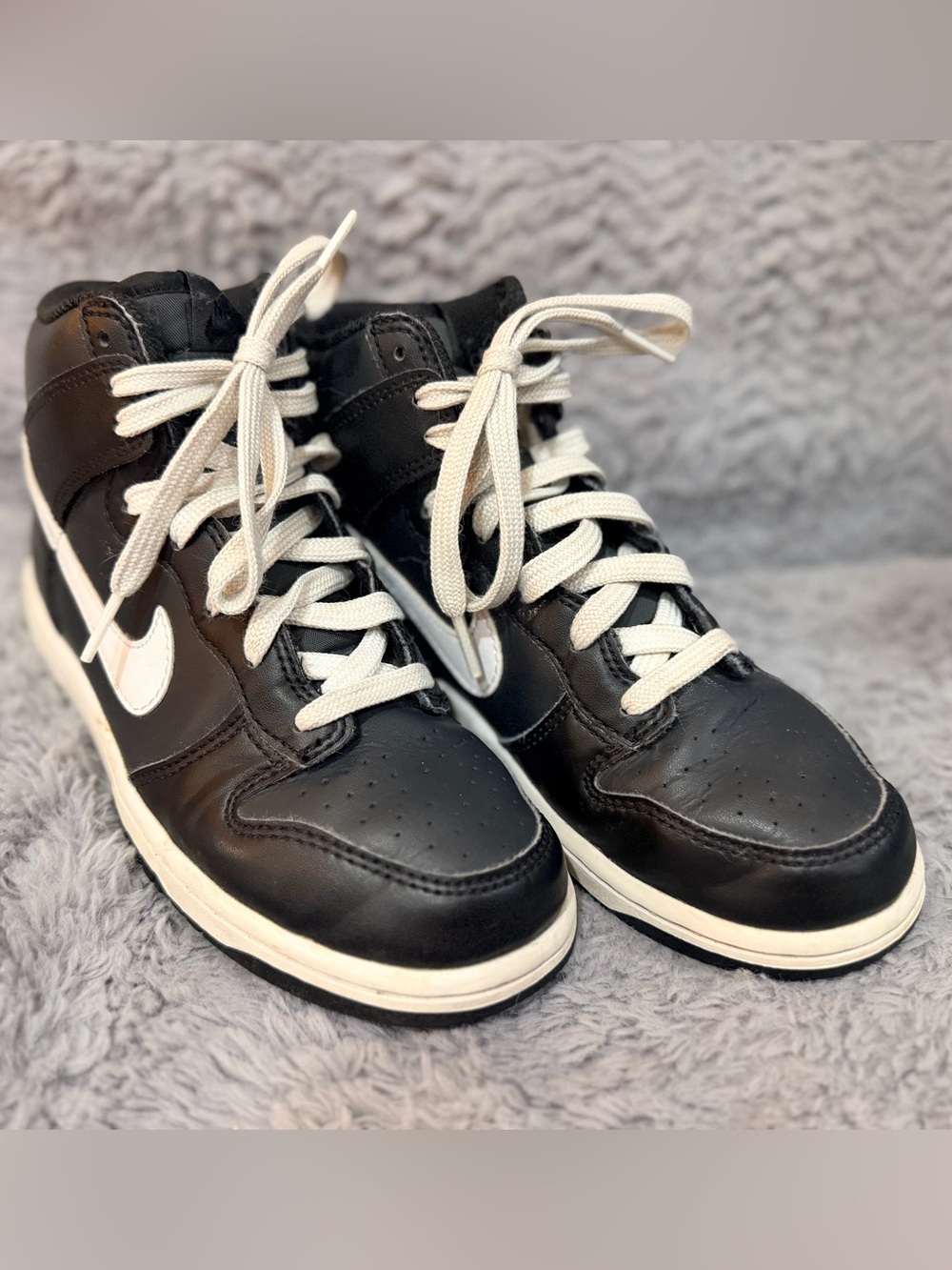 Nike Kids High-Top Panda Dunks Sneakers